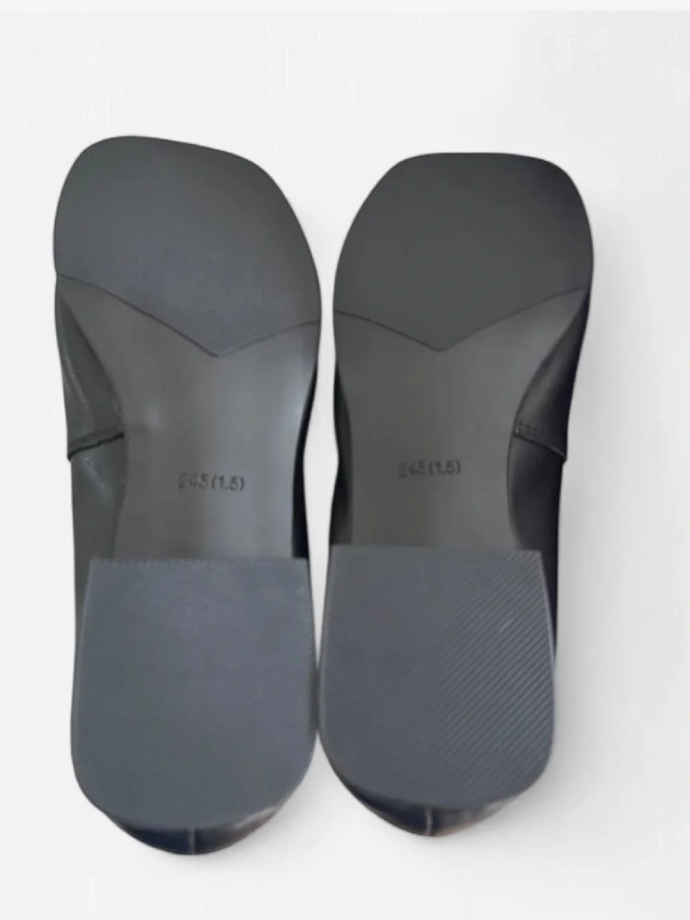 Empress Black Square-Toe Mary Jane Flats -w Extra set of insoles